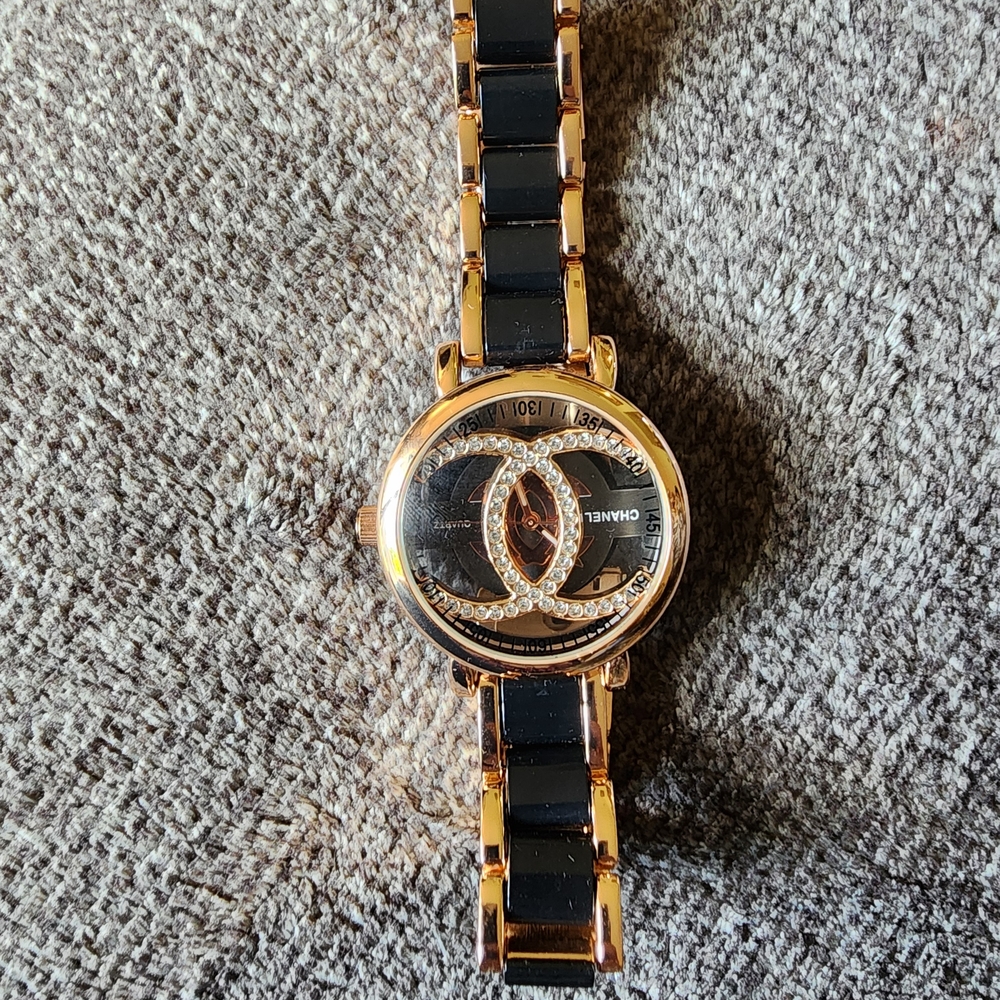 Chanel Black and Gold Women's Watch